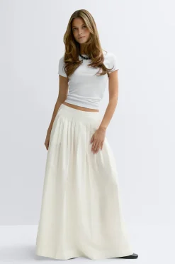Gina Tricot Peated kirt Hvit Hot