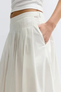 Gina Tricot Peated kirt Hvit Hot