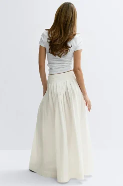 Gina Tricot Peated kirt Hvit Hot