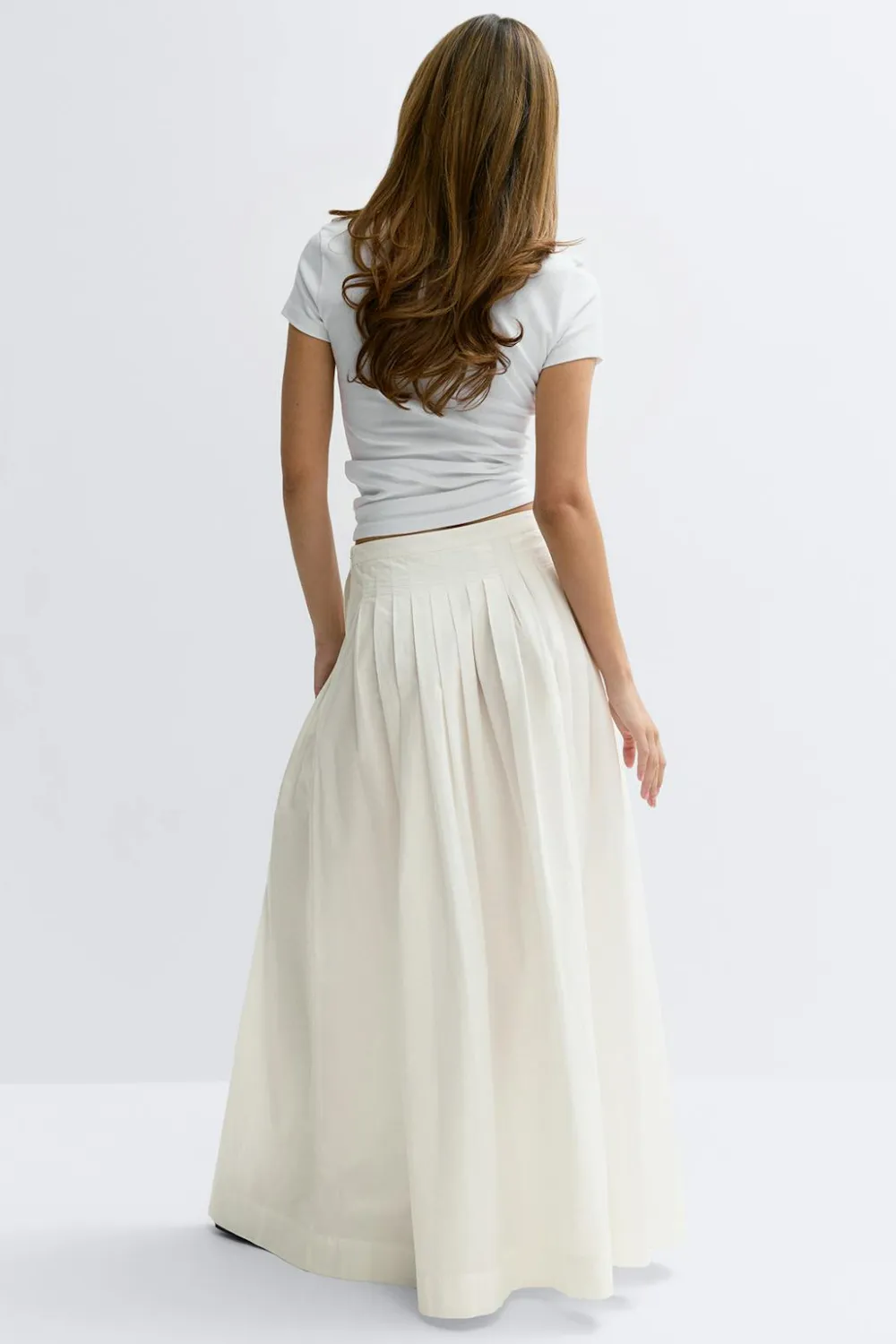 Gina Tricot Peated kirt Hvit Hot