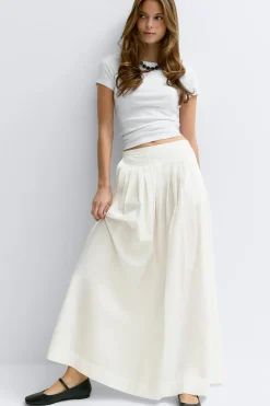 Gina Tricot Peated kirt Hvit Hot