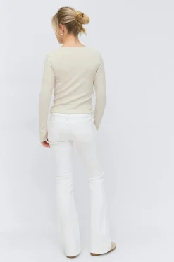 Gina Tricot 14+ peated tie jean Hvit Best