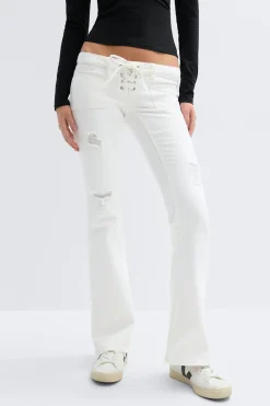 Gina Tricot 14+ peated tie jean ta Hvit New