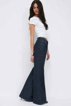 Gina Tricot Polka dot jeans Blå Best