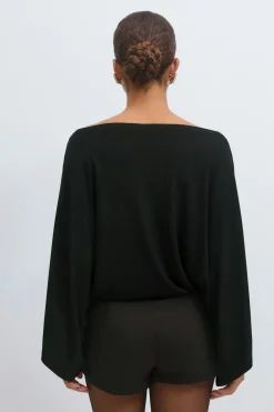 Gina Tricot Poncho top Svart Clearance