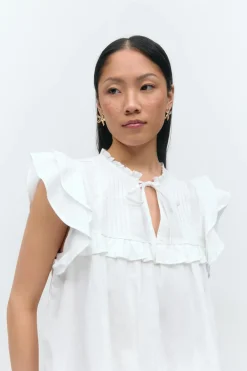 Gina Tricot Popin fri top Hvit Best