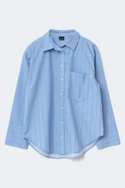 Gina Tricot Popin hirt Blå Outlet