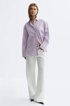 Gina Tricot Popin hirt Lilla New