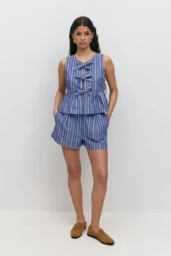 Gina Tricot Popin hort Blå Online