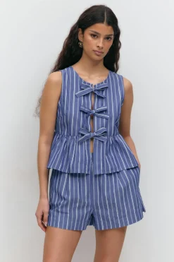 Gina Tricot Popin hort Blå Online