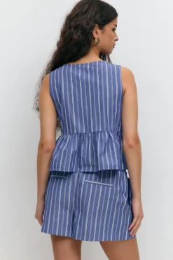 Gina Tricot Popin hort Blå Online
