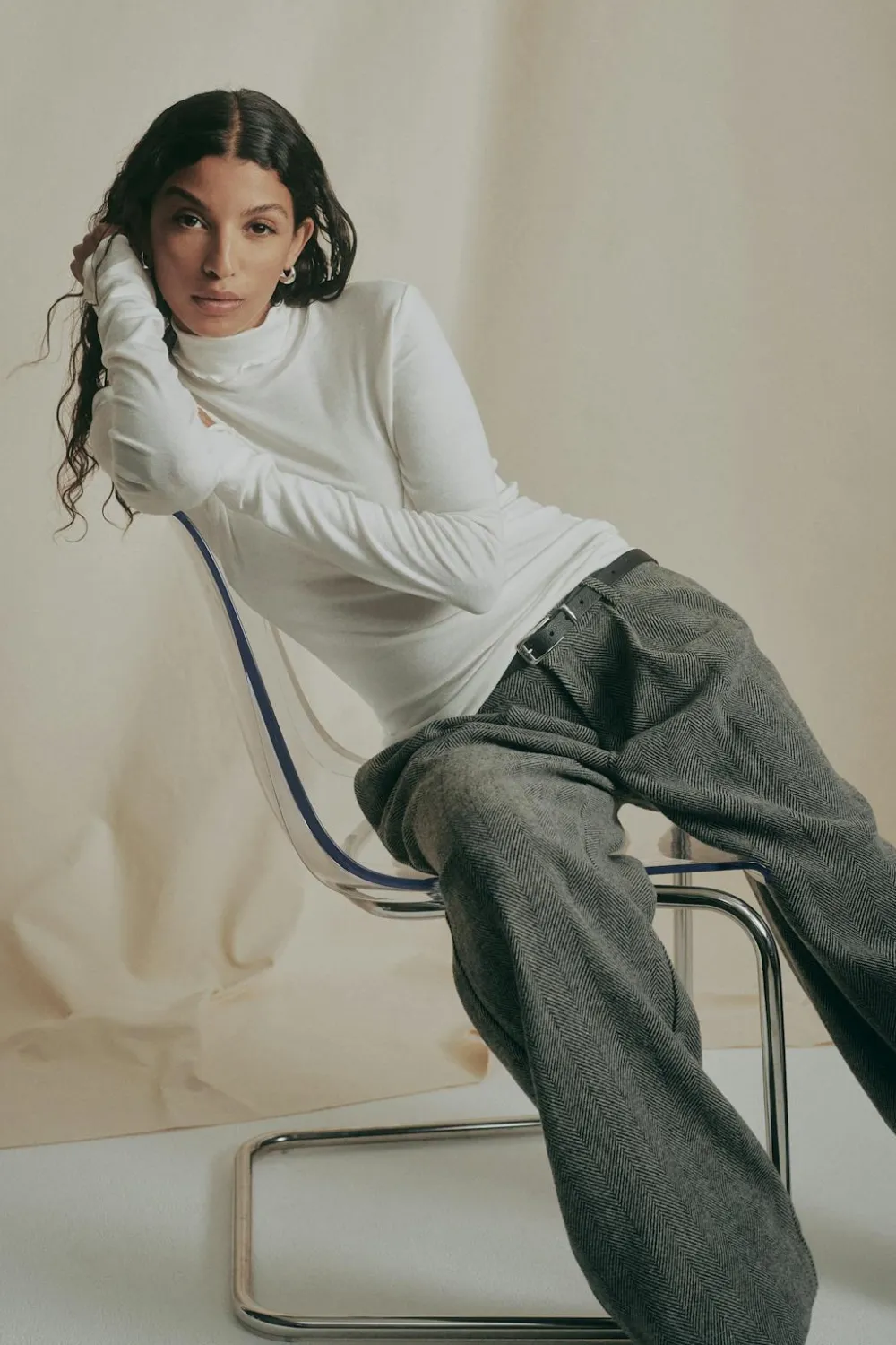 Gina Tricot Preiu poo top Hvit Discount