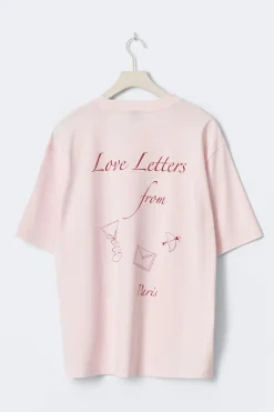 Gina Tricot Printed overized tee Rosa Online