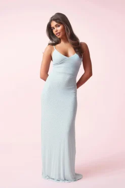 Gina Tricot 14+ pro rhinetone dre Blå Discount