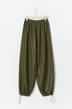 Gina Tricot Pu baoon trouer Grønn Hot