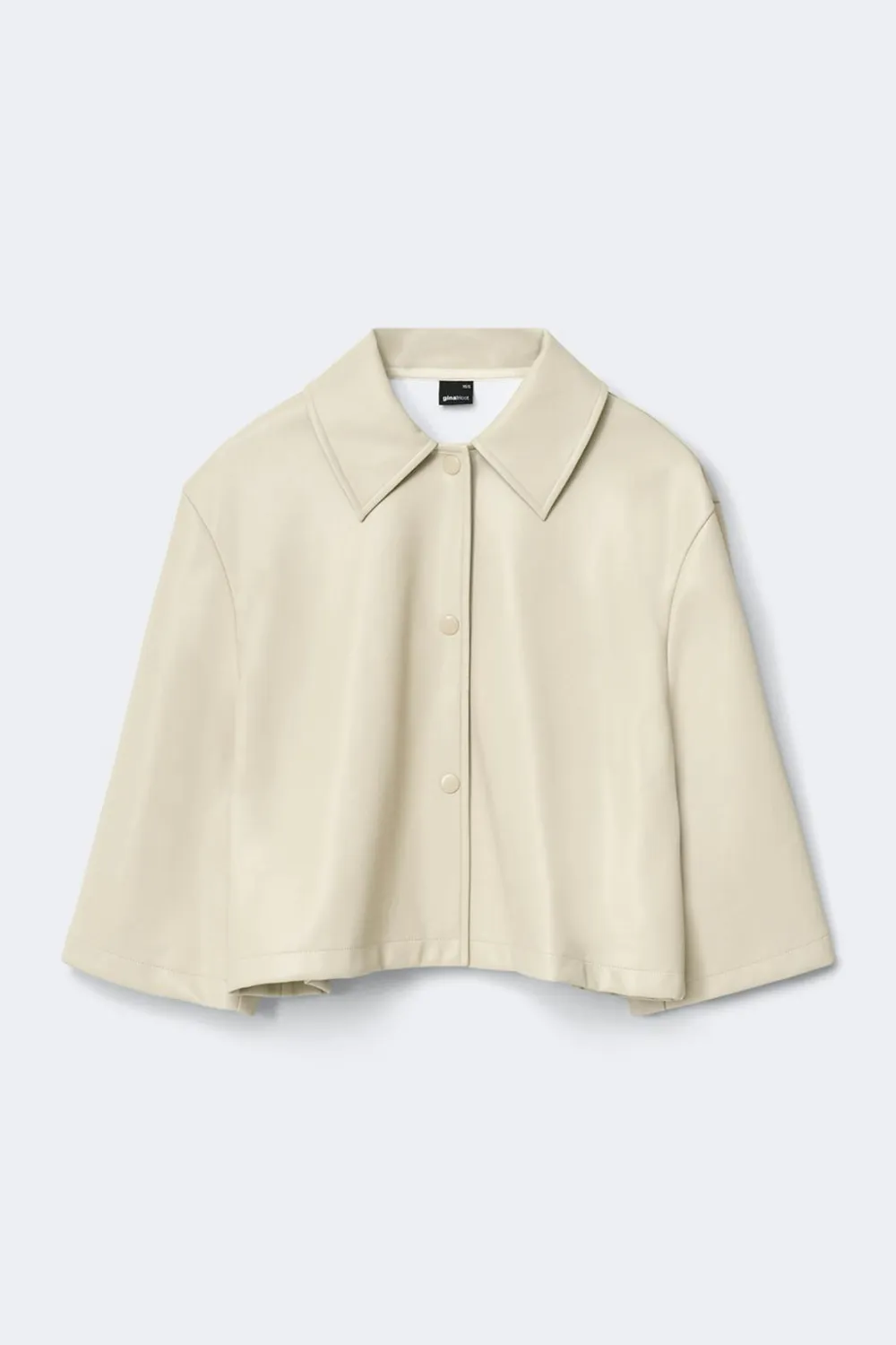 Gina Tricot Pu cape jacket Hvit
