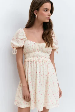 Gina Tricot Puff eeve dre Rosa Outlet