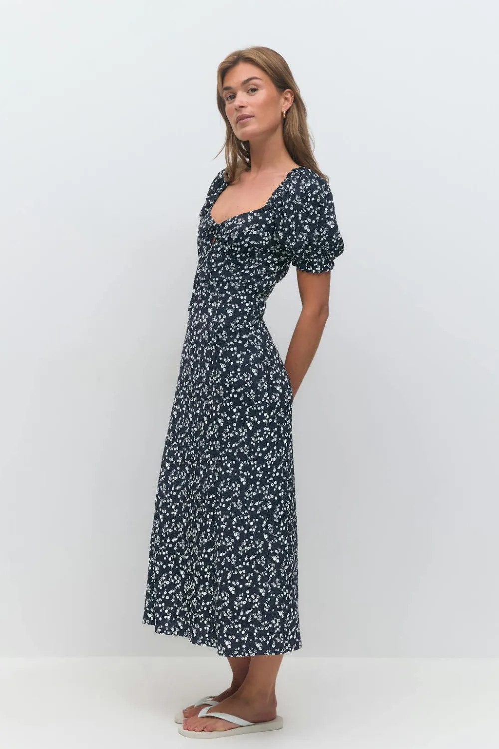 Gina Tricot Puff eeve idi dre Blå Best