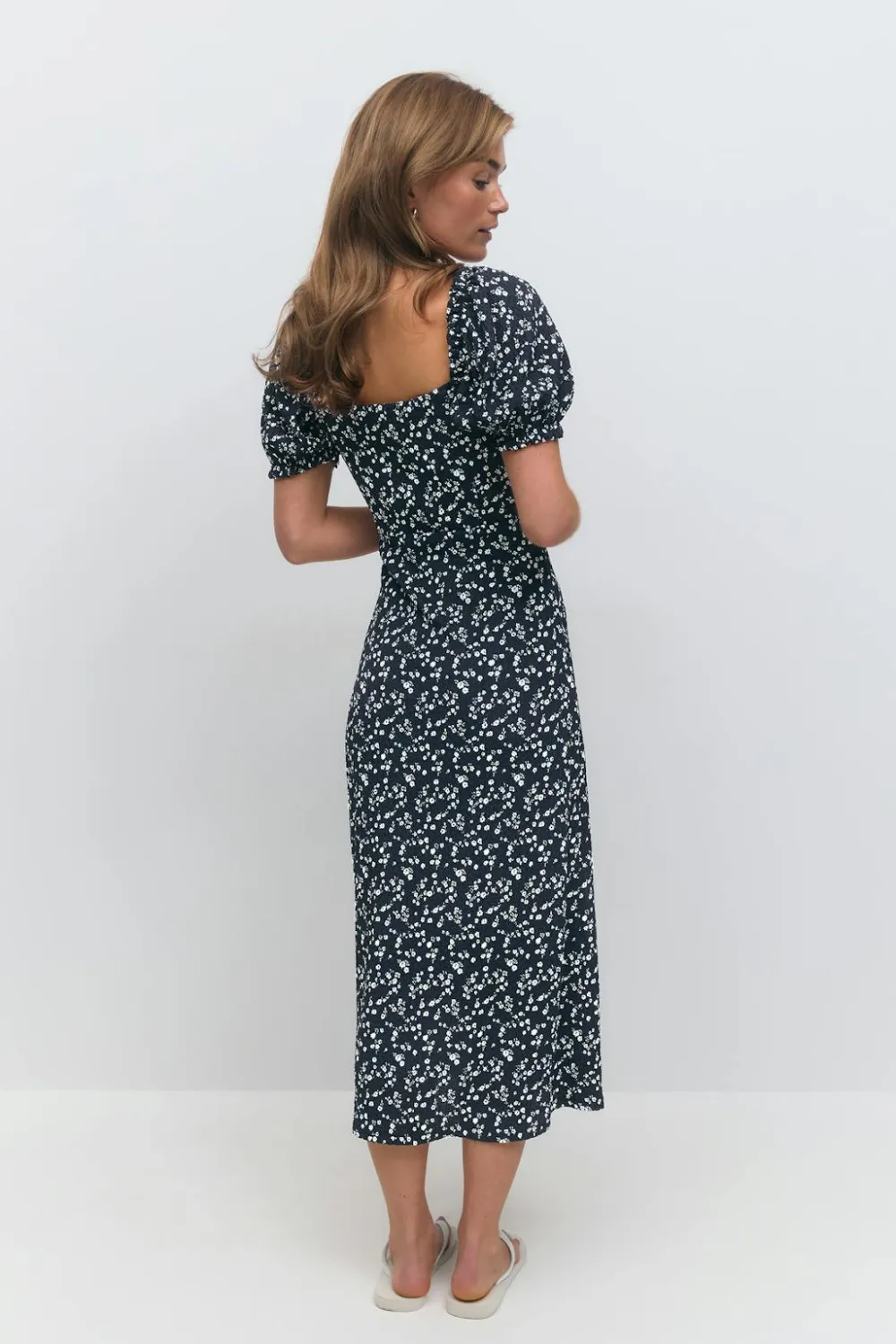 Gina Tricot Puff eeve idi dre Blå Best