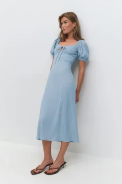Gina Tricot Puff eeve idi dre Blå New