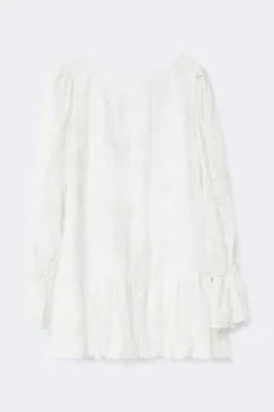 Gina Tricot Puff sleeve mini dress Hvit Sale