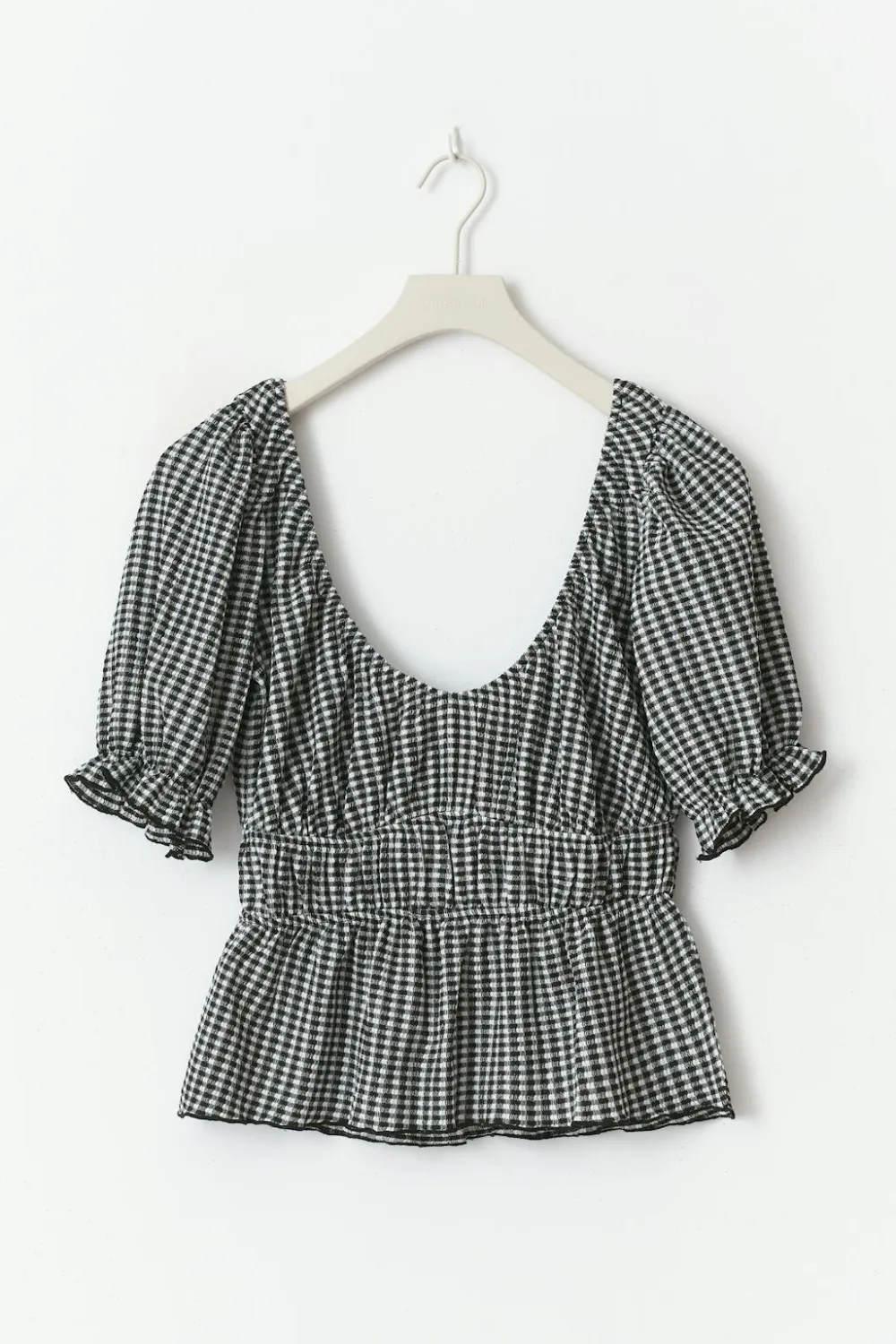 Gina Tricot Puff eeve top Svart Online