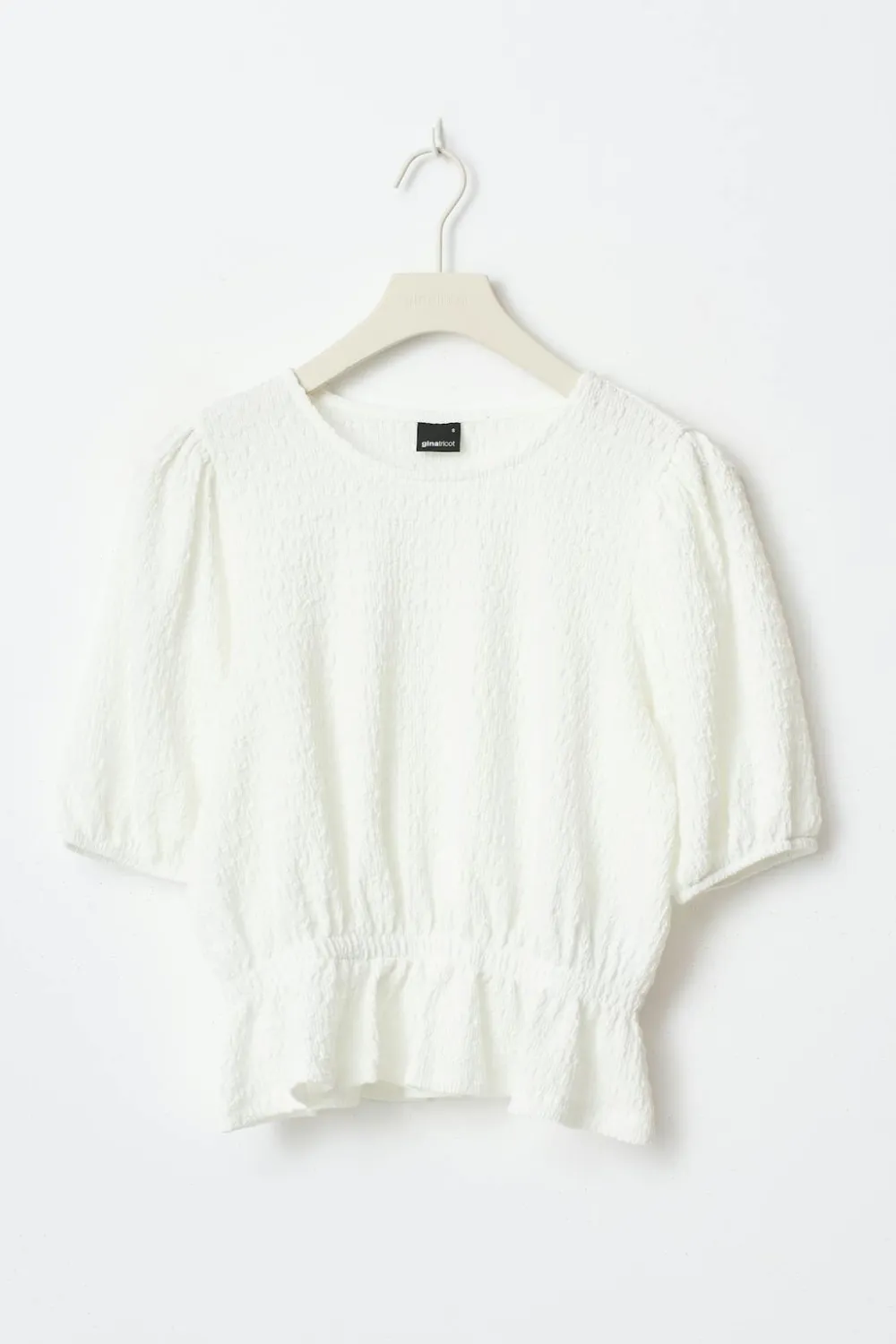 Gina Tricot Puff eeve top Hvit Online