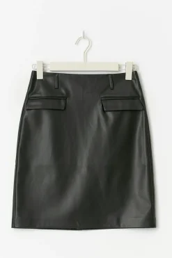 Gina Tricot Pu midi skirt Svart Sale