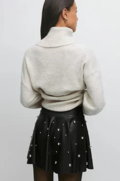 Gina Tricot Pu ini kirt Svart Best