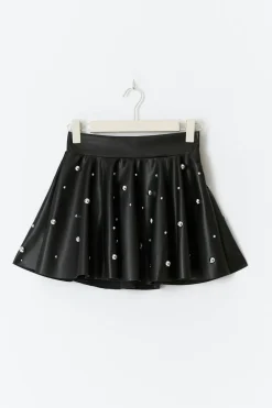 Gina Tricot Pu ini kirt Svart Best