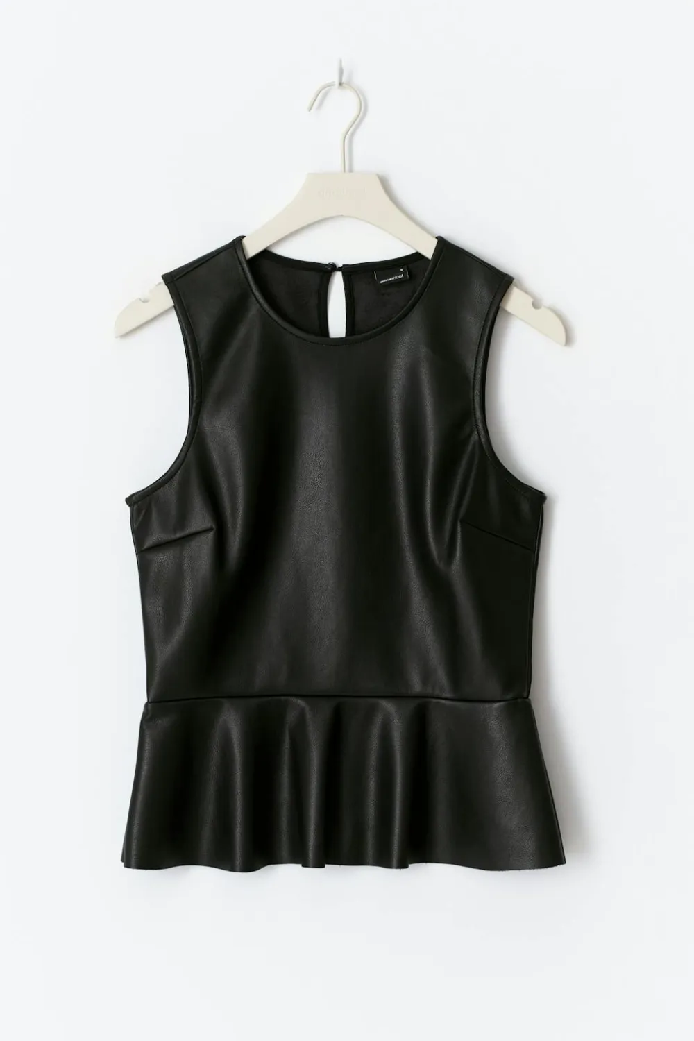 Gina Tricot Pu pepu top Svart Best