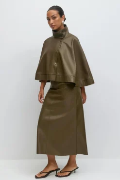 Gina Tricot Pu kirt Grønn Sale