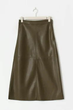 Gina Tricot Pu kirt Grønn Sale