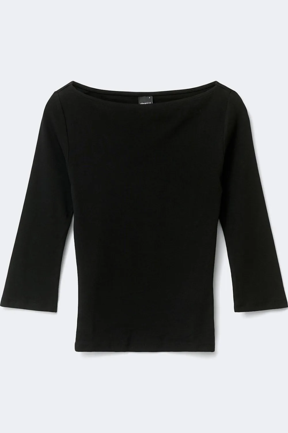 Gina Tricot Quarter eeve boatneck top Svart