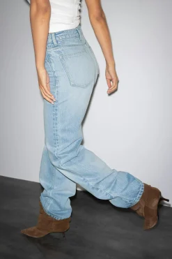 Gina Tricot Rebell high wide jeans Blå Clearance