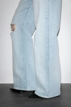 Gina Tricot Rebel low wide jeans Blå Best