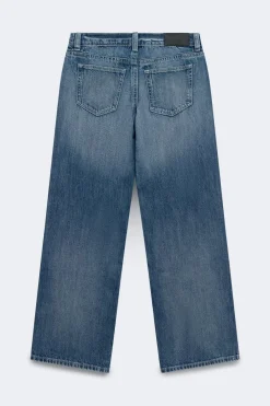 Gina Tricot Rebel low wide tall jeans Blå Online