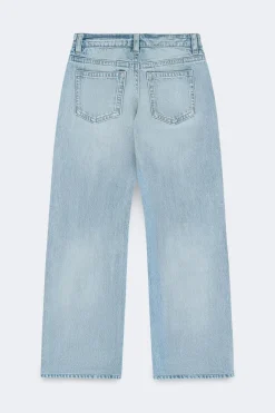 Gina Tricot Rebel low wide tall jeans Blå Sale