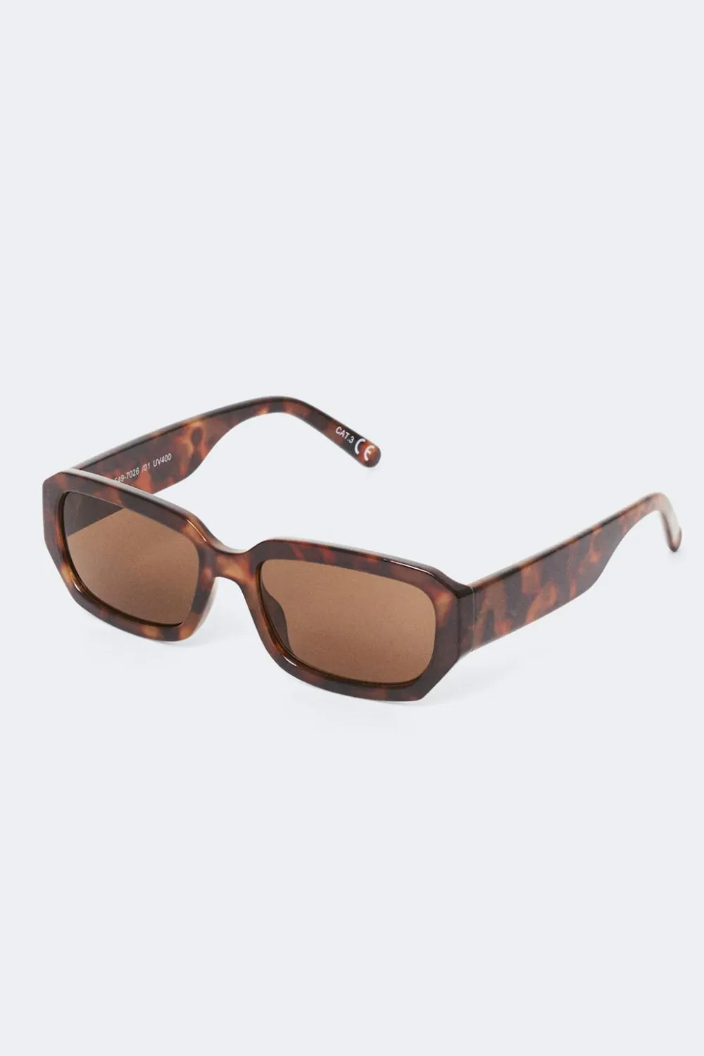Gina Tricot Rectangular sunglasses Brun Discount