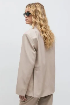 Gina Tricot Relaxed blazer Beige Discount