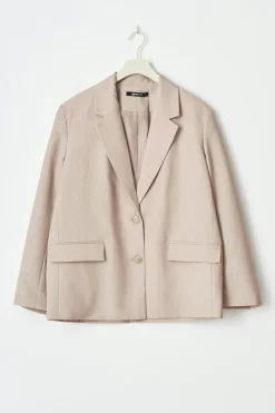 Gina Tricot Relaxed blazer Beige Discount