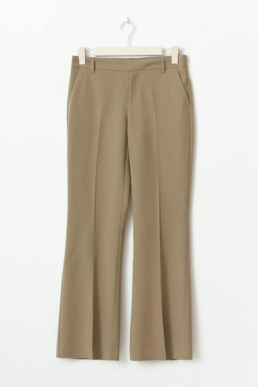 Gina Tricot Relaxed bootcut trousers Beige Outlet