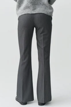Gina Tricot Relaxed bootcut trousers Grå Outlet