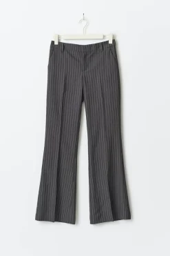 Gina Tricot Relaxed bootcut trousers Grå Outlet