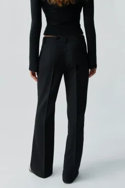 Gina Tricot Relaxed bootcut trousers Svart Best