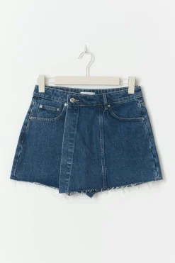 Gina Tricot Resort denim skort Blå Sale