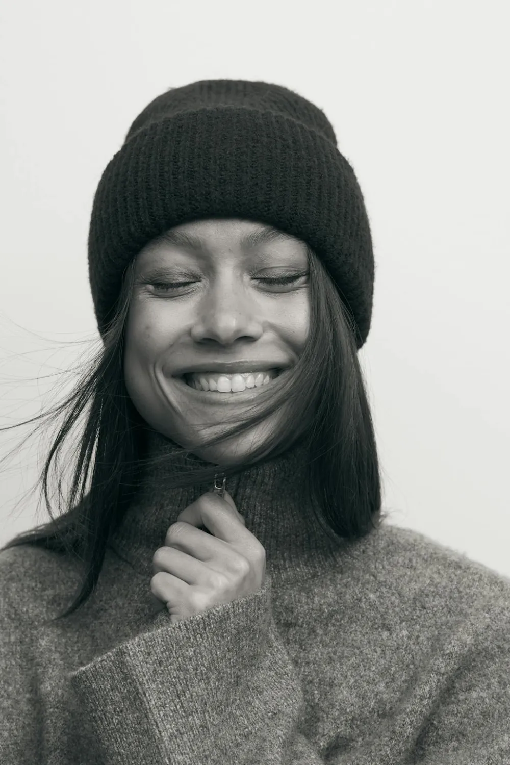 Gina Tricot Rib beanie Blå Clearance