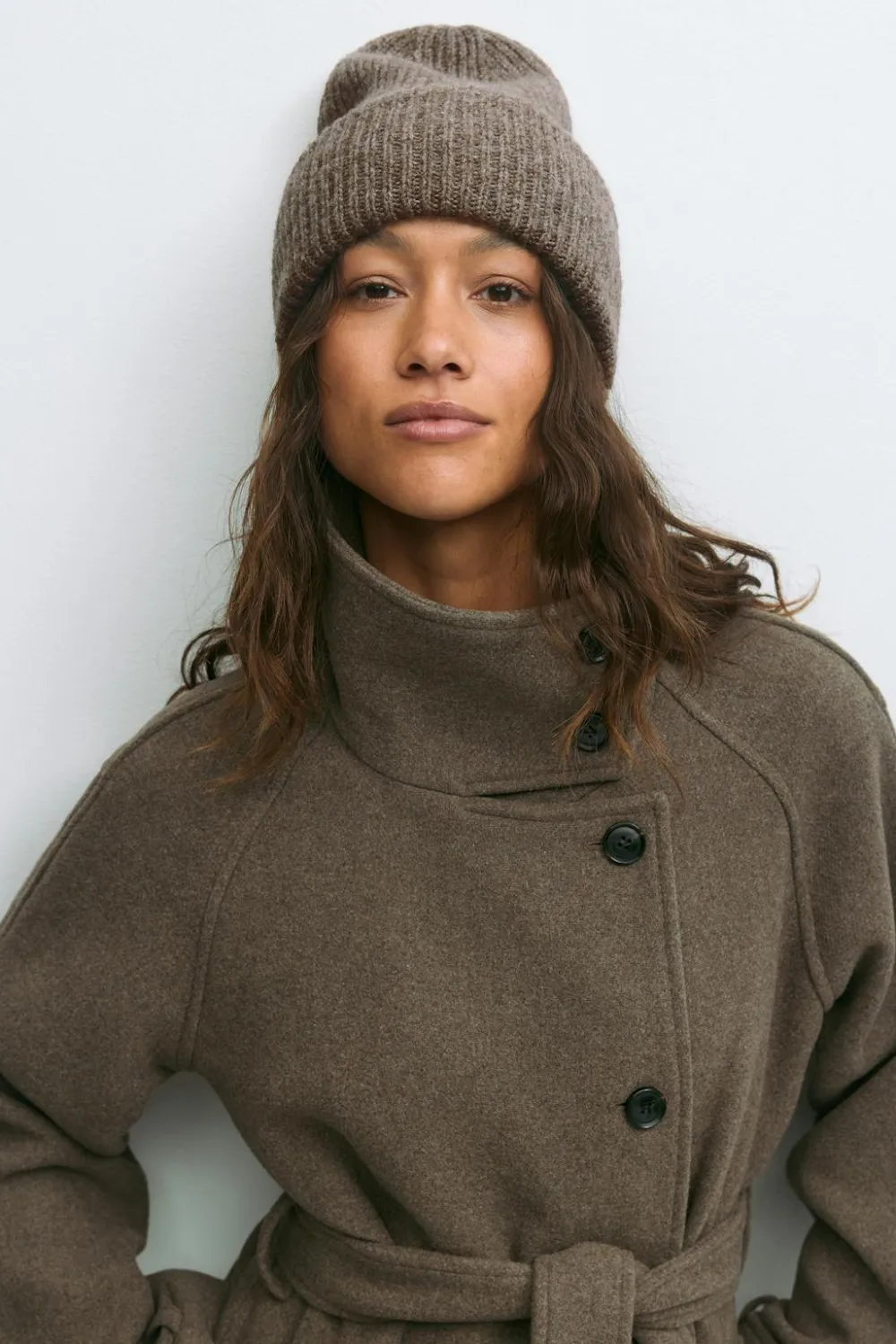 Gina Tricot Rib beanie Beige