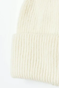 Gina Tricot Rib beanie Hvit New
