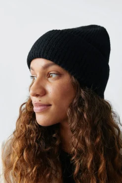 Gina Tricot Rib beanie Svart Hot